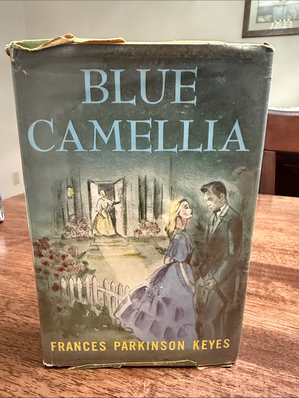 Vintage 1957 Blue Camellia hardcover book by Francis Parkinson Keyes